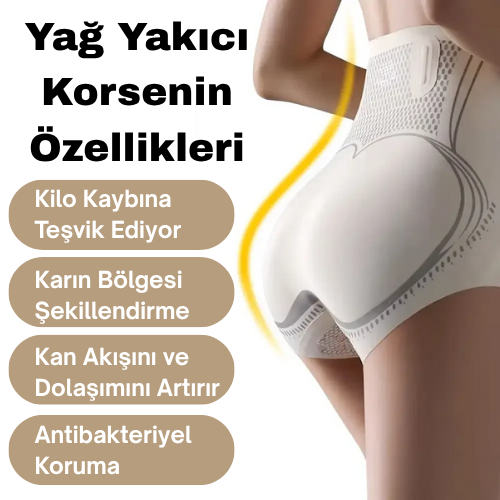 Yağ Yakıcı İpek Korse | Vücut Şekillendirici