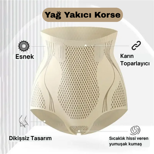 Yağ Yakıcı İpek Korse | Vücut Şekillendirici