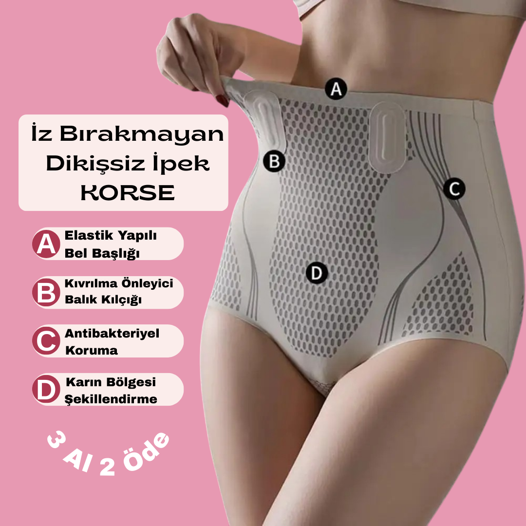 Yağ Yakıcı İpek Korse | Vücut Şekillendirici